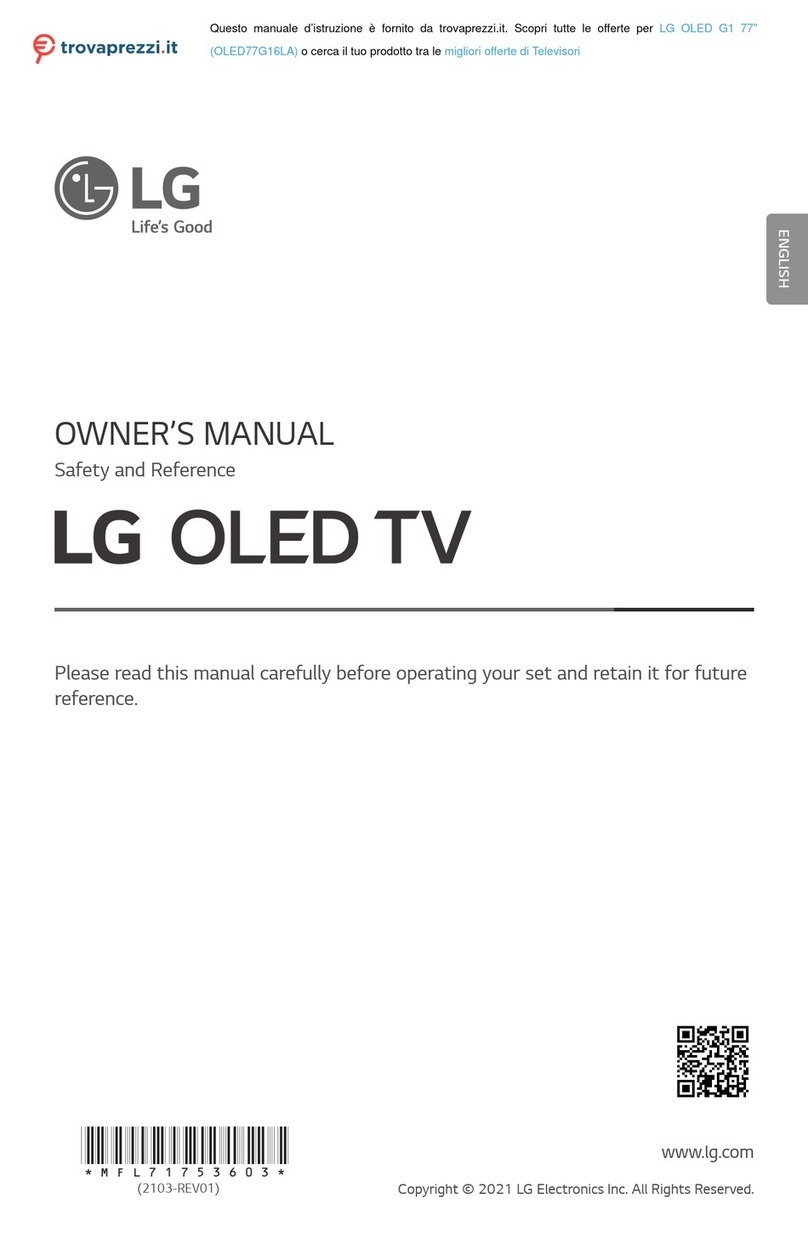 LG OLED77G16LA User manual