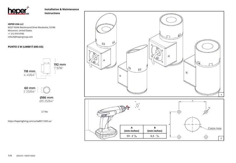 HEPER PUNTO S W Installation and operating instructions