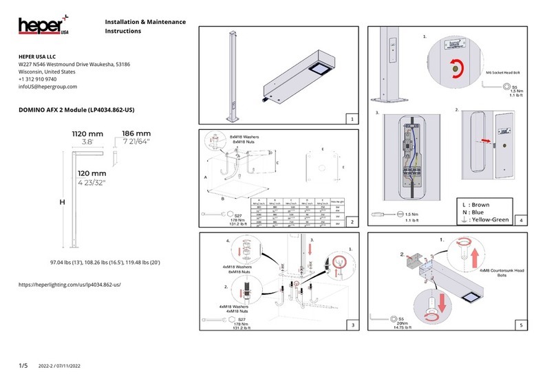 HEPER DOMINO AFX 2 Module Installation and operating instructions