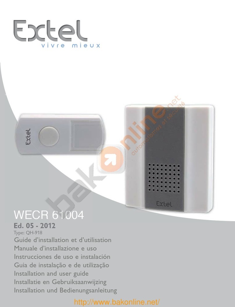 Extel WECR 61004 Installation and user guide