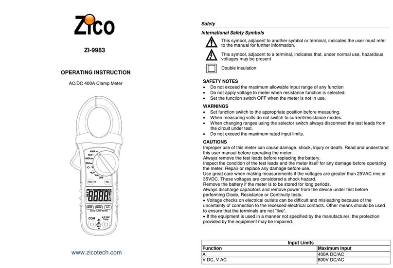 Zico ZI-9983 Operating	 instruction