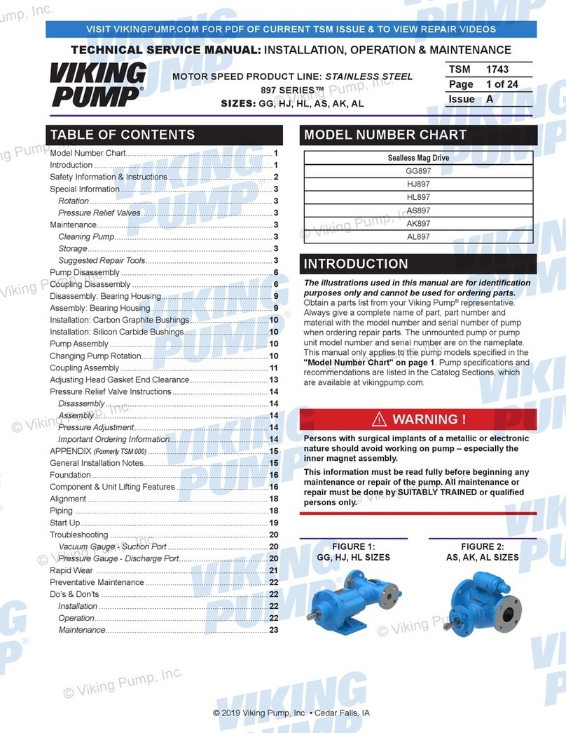 Viking pump 897 Series Technical & service manual Viking pump 897 Series Technical & service manual