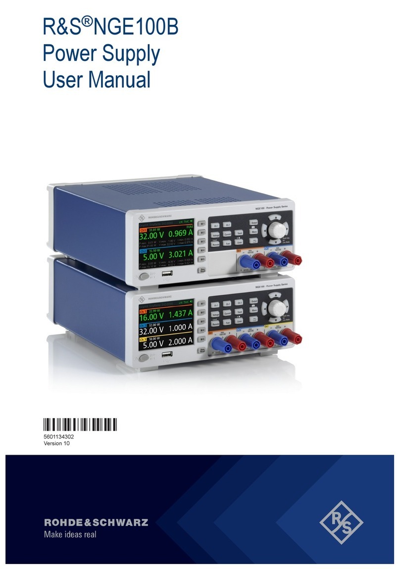 Rohde & Schwarz R&S NGE100B User manual