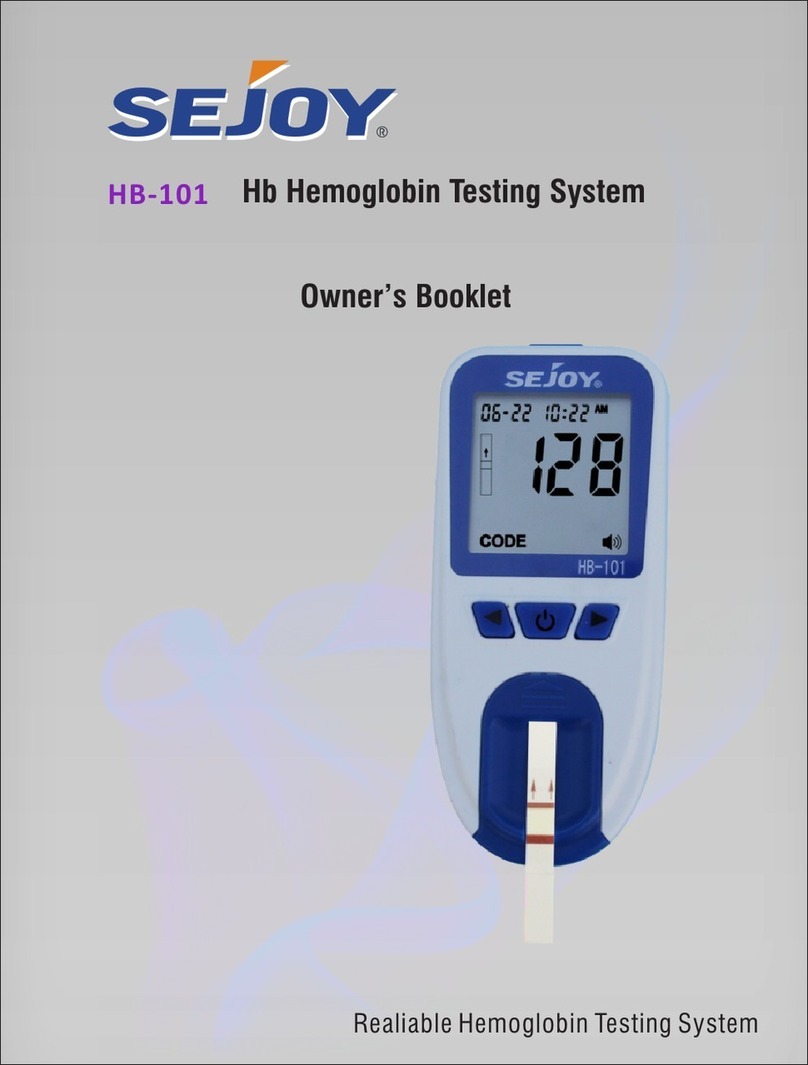 Sejoy HB-101 owner's booklet