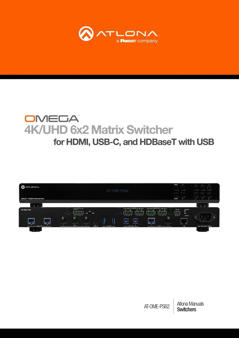 Panduit Atlona Omega AT-OME-PS62 User manual