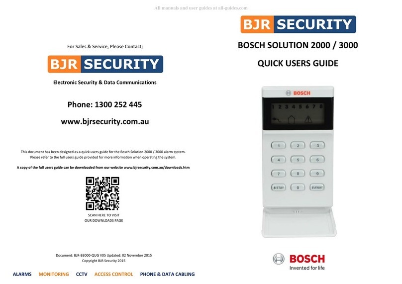 Bosch Solution 2000 Instruction manual Bosch Solution 2000 Instruction manual