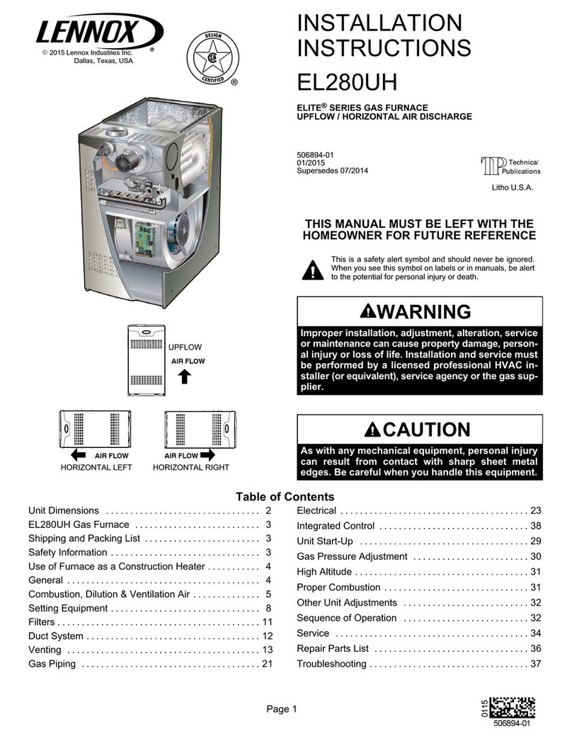 Lennox Elite series User manual