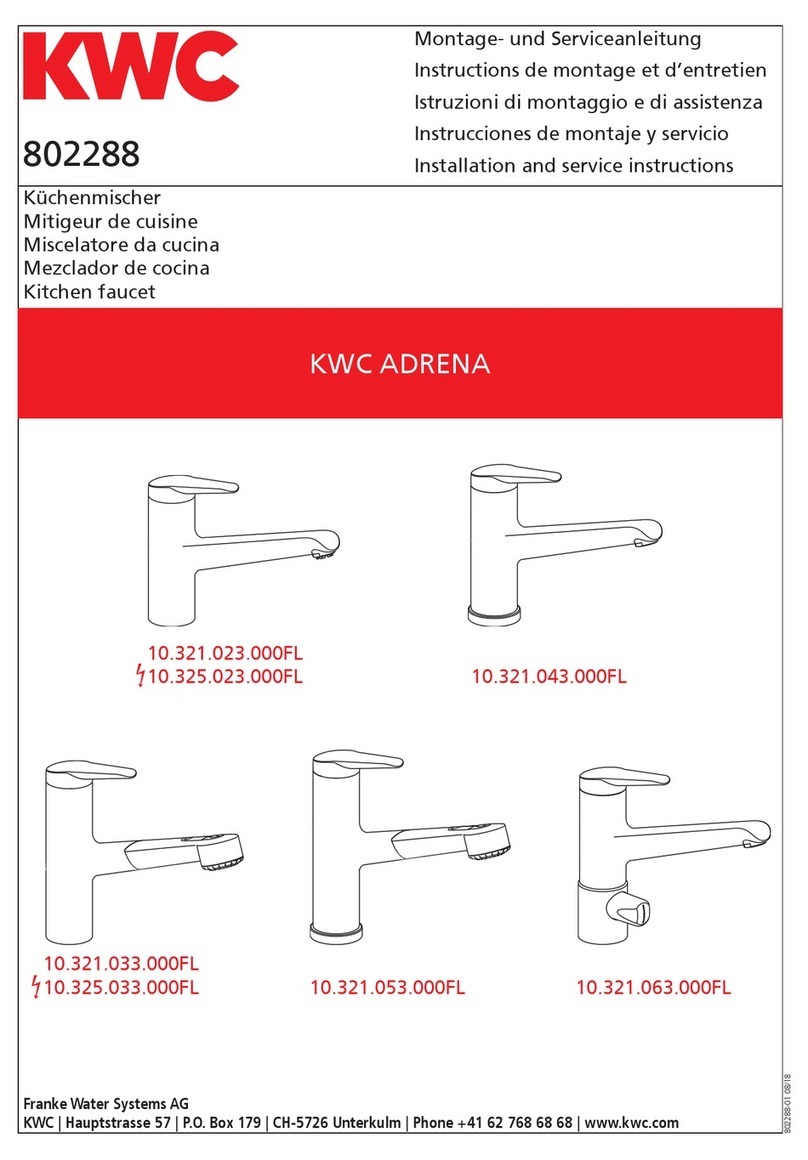 KWC ADRENA 10.321.023.000FL Installation and service instructions