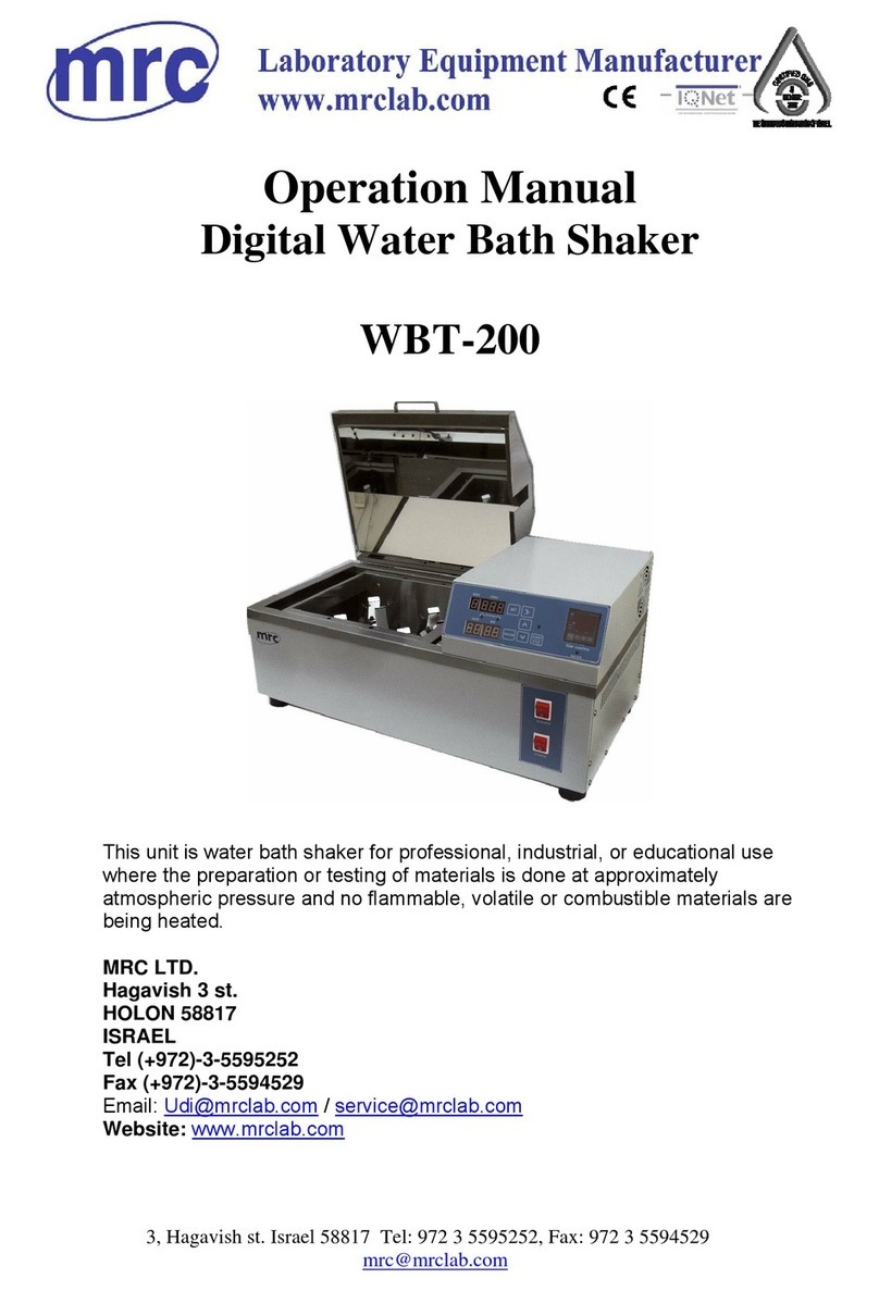 MRC WBT-200 Operation manual