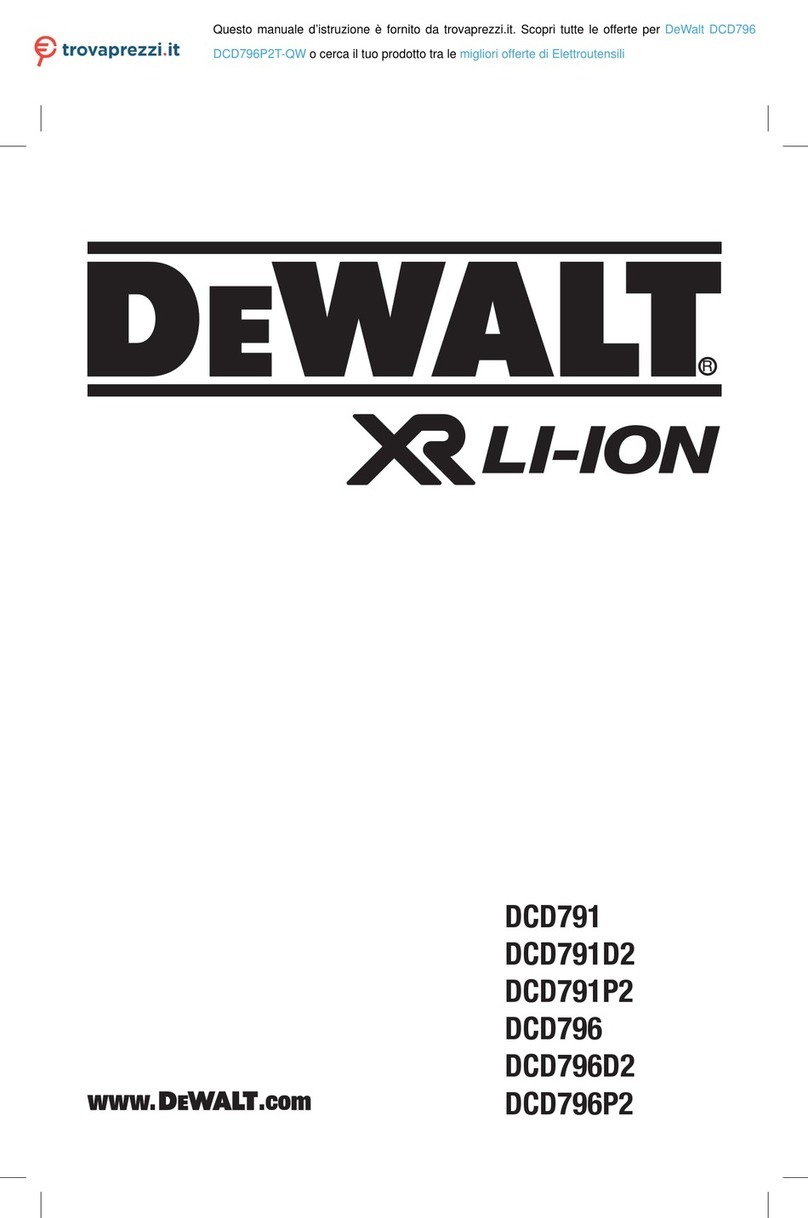 DeWalt DCD796P2T-QW Original instructions