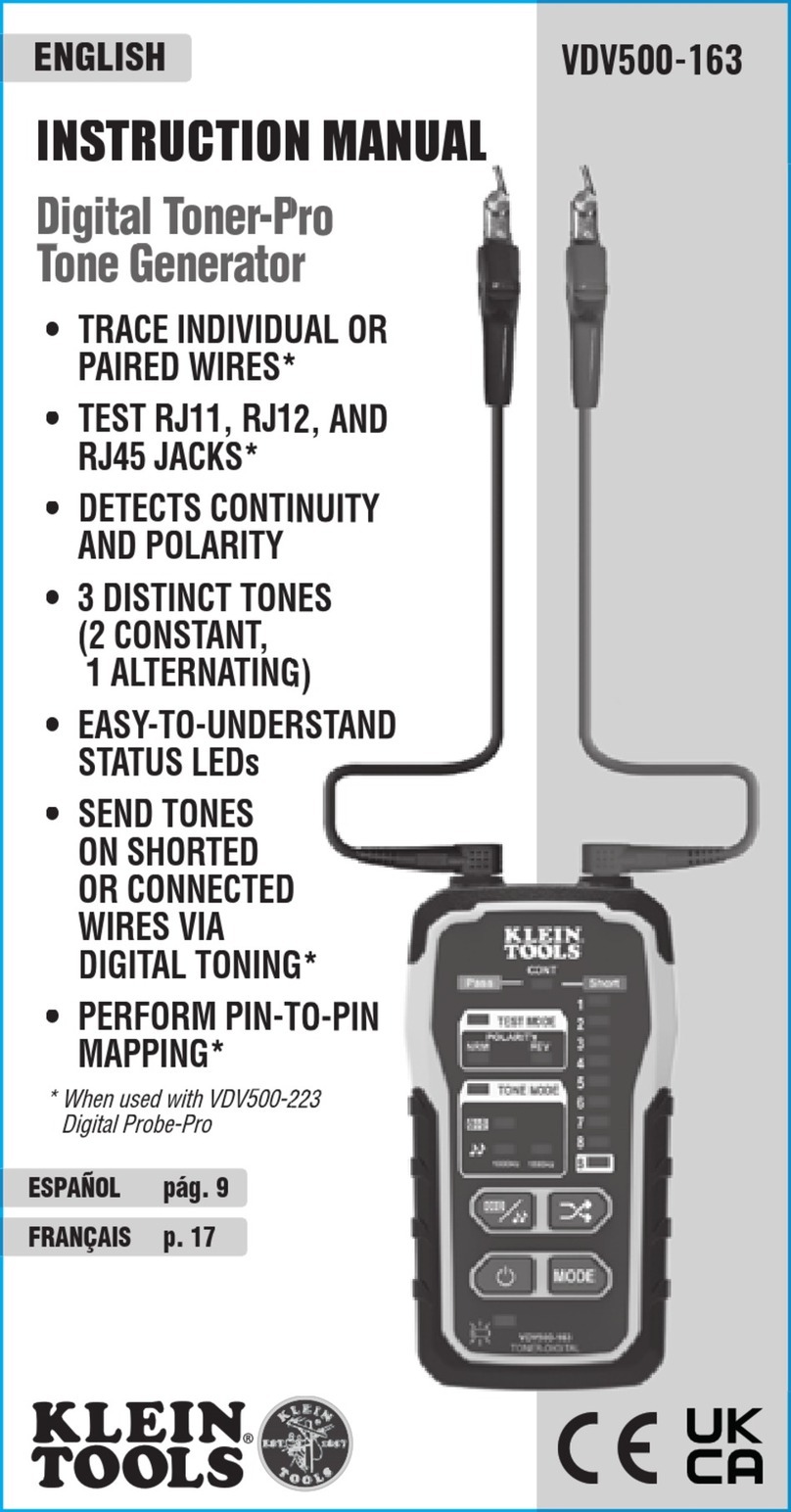 Klein Tools VDV500-163 instruction manual