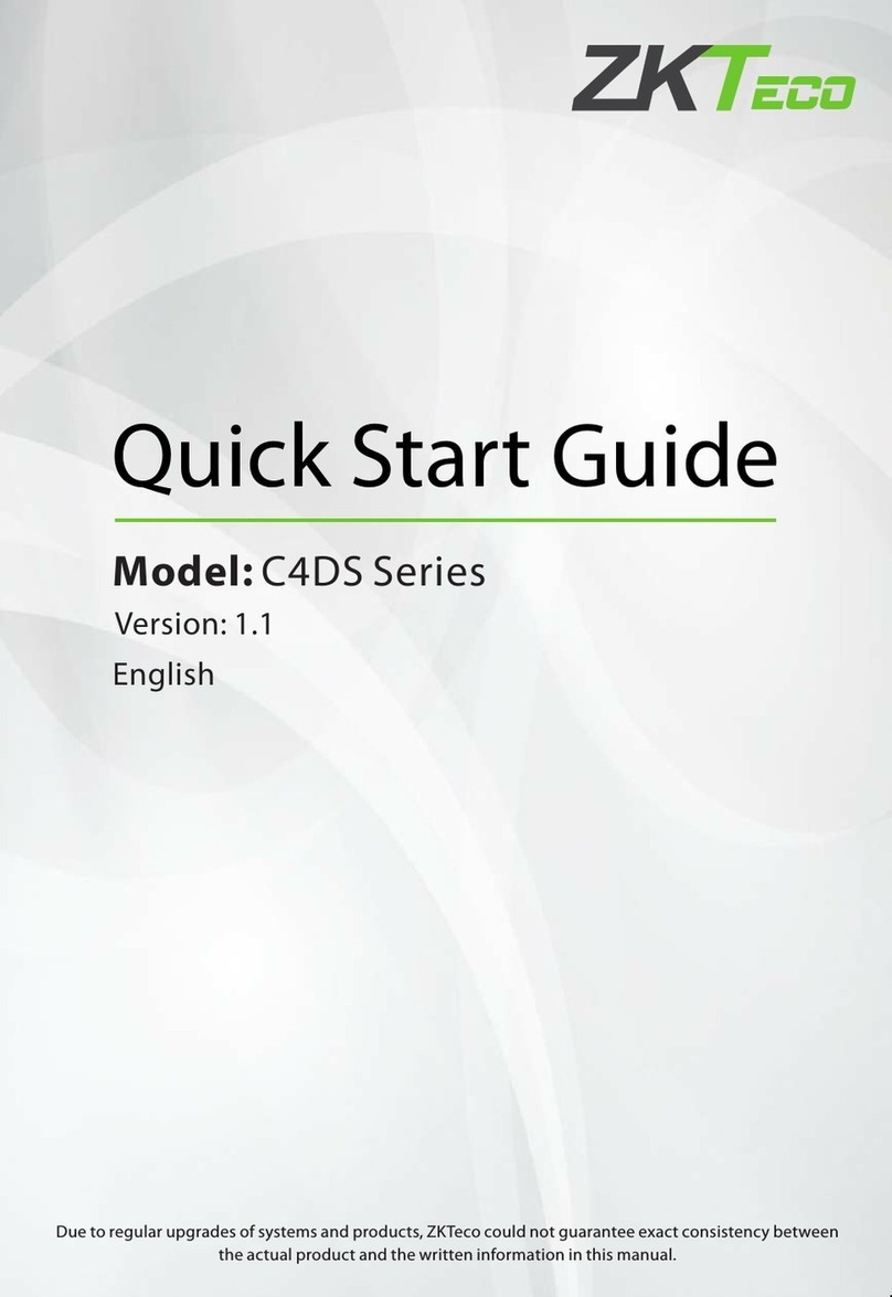 ZKTeco C4DS Series quick start guide