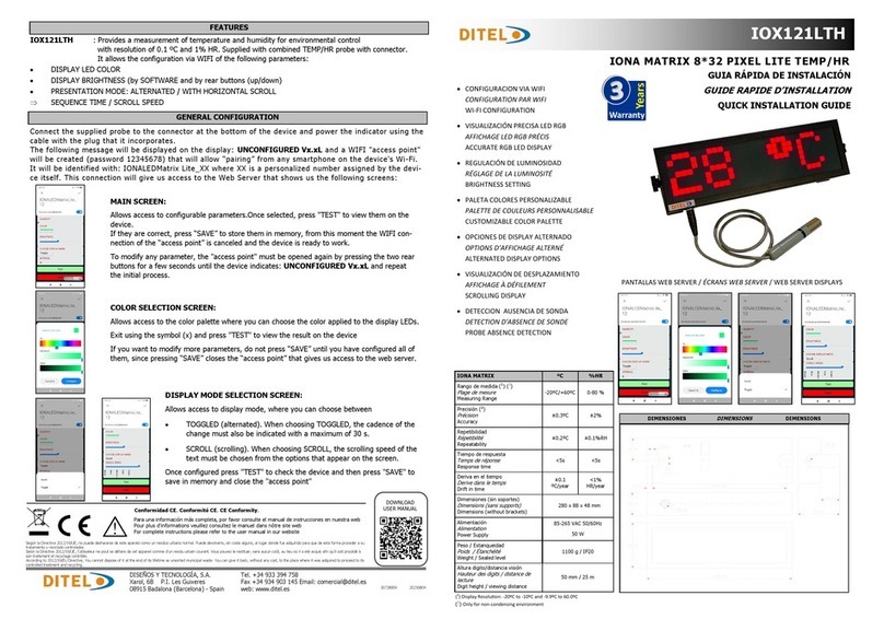 Ditel IOX121LTH User manual