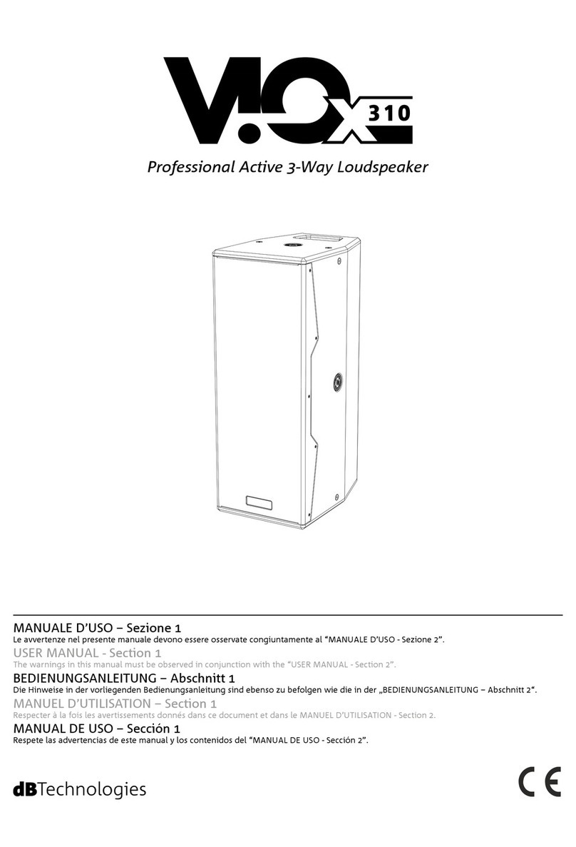dB Technologies VIO X310 User manual