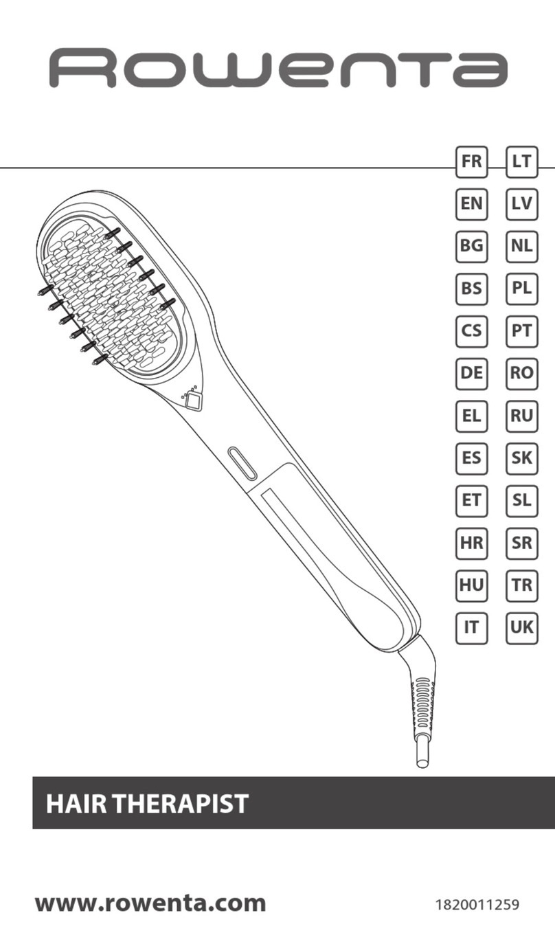 Rowenta HAIR THERAPIST CF9940 manual
