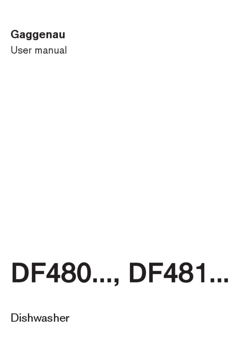 Gaggenau DF480 user manual