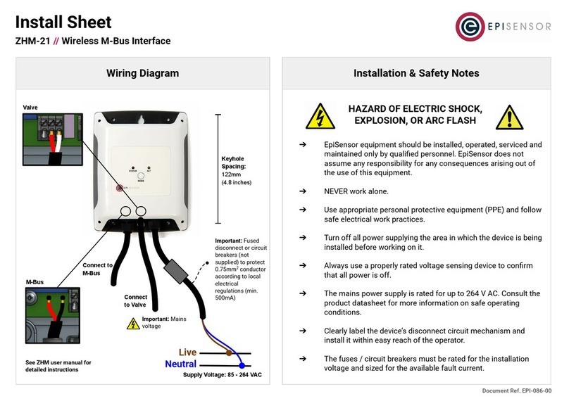 EpiSensor ZHM-21 User manual