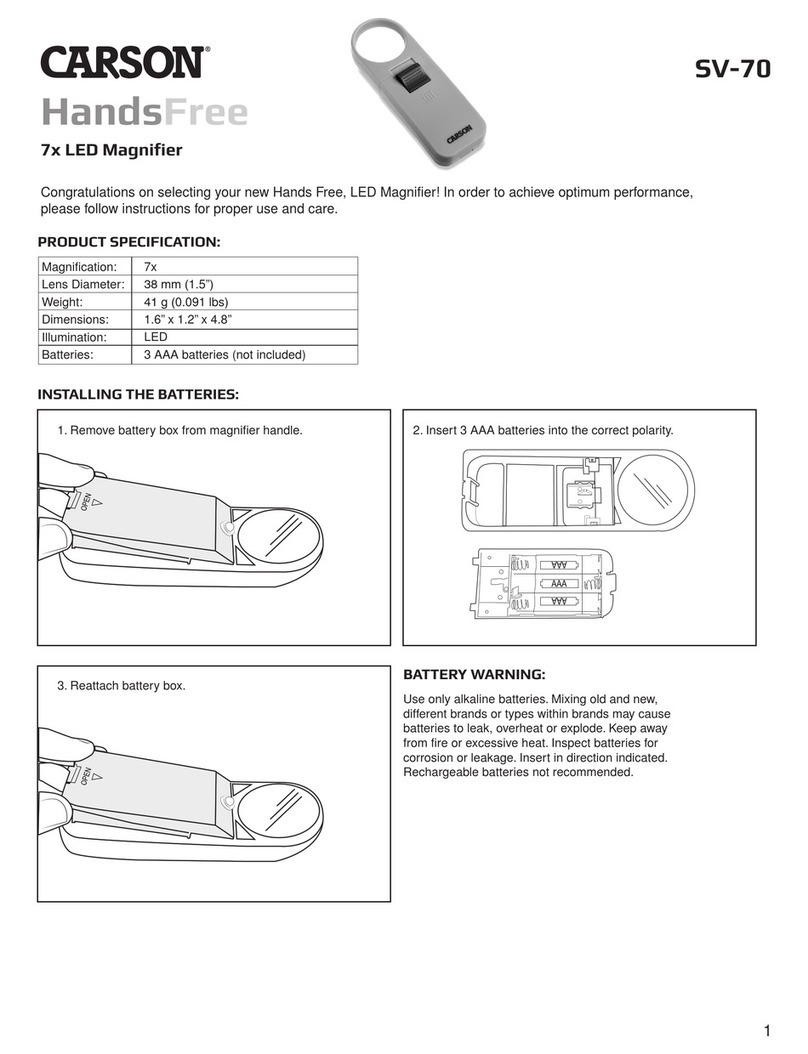 Carson SV-70 User manual Carson SV-70 User manual