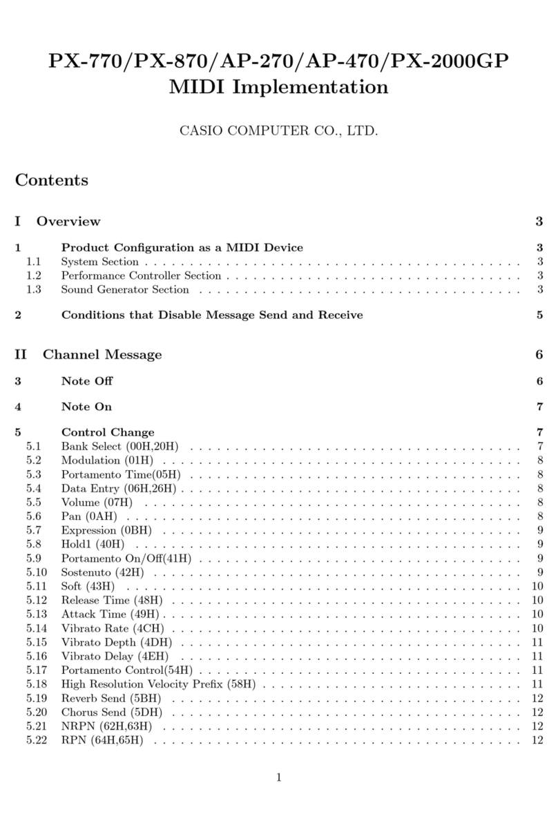 Casio CELVIANO PX-770 User manual