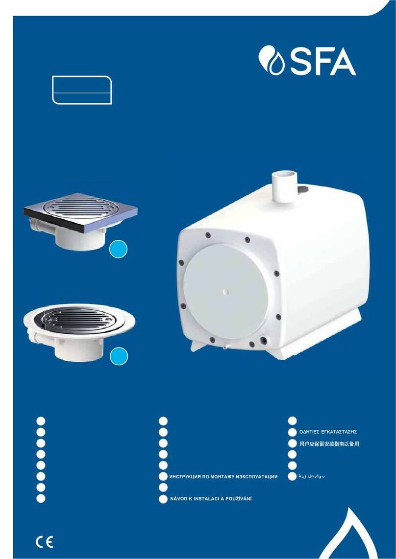SFA Sanifloor+ 1 installation instructions