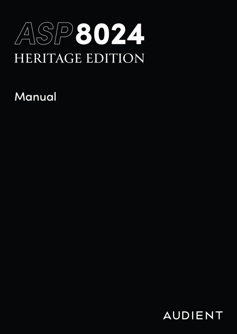 Audient ASP8024 HERITAGE EDITION User manual