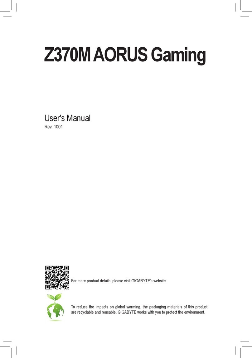Gigabyte Z370M AORUS Gaming user manual