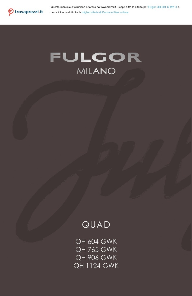 Fulgor Milano Fulgor QH 604 G WK X instructions