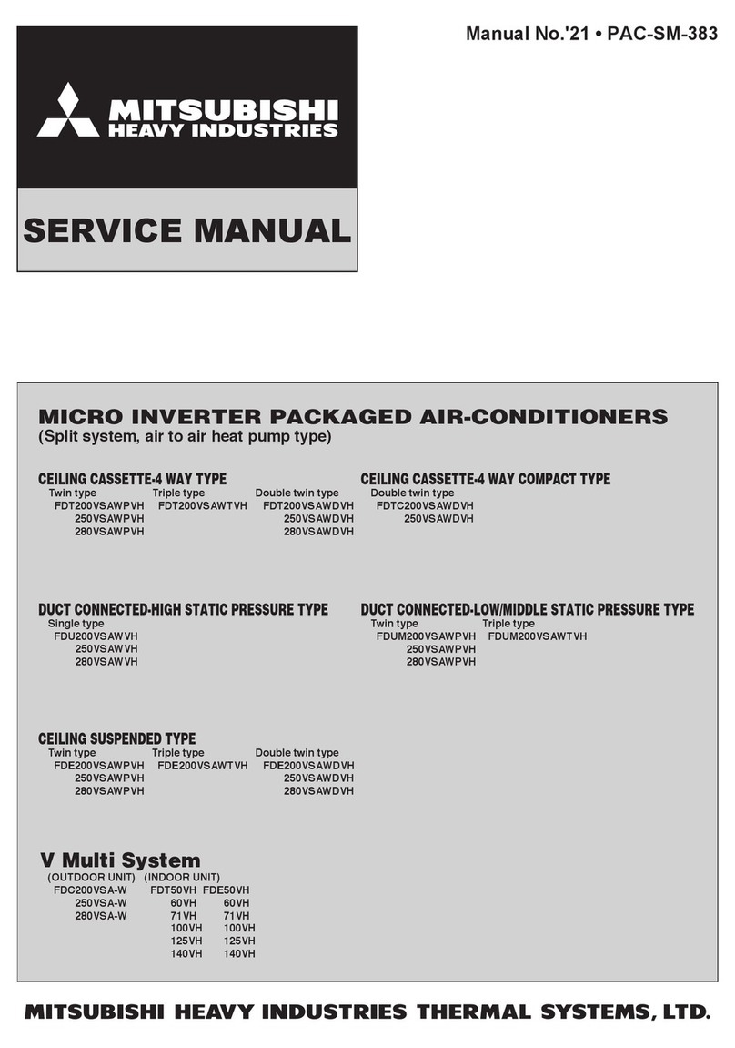 Mitsubishi Heavy Industries FDT200VSAWPVH User manual