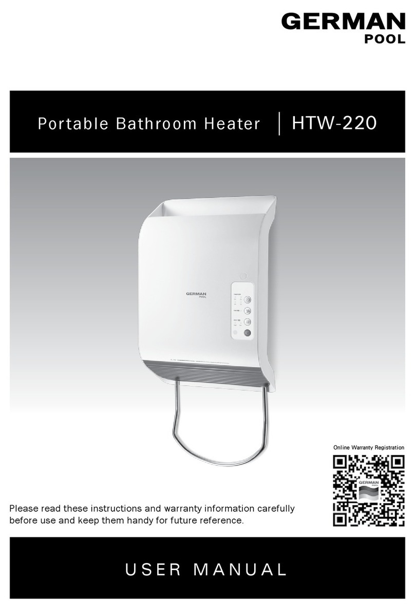 German pool HTW-220 user manual