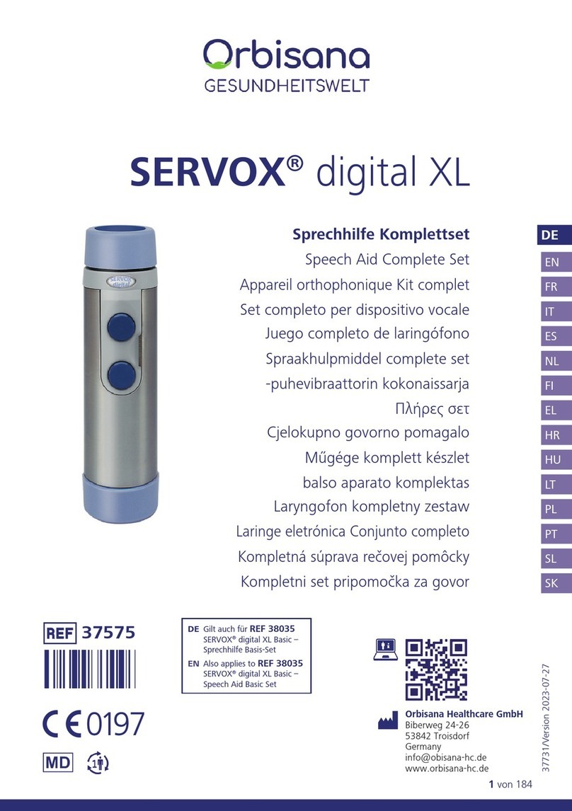 Orbisana SERVOX digital XL manual