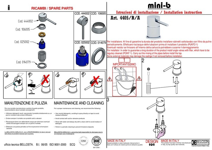 BELLOSTA mini-b 4405/R/A Installation instruction