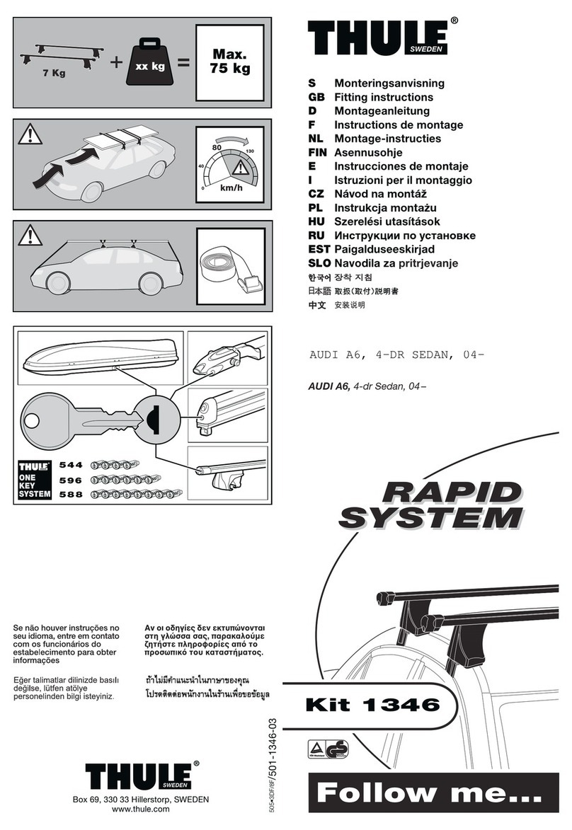 Thule 1346 Fitting instructions