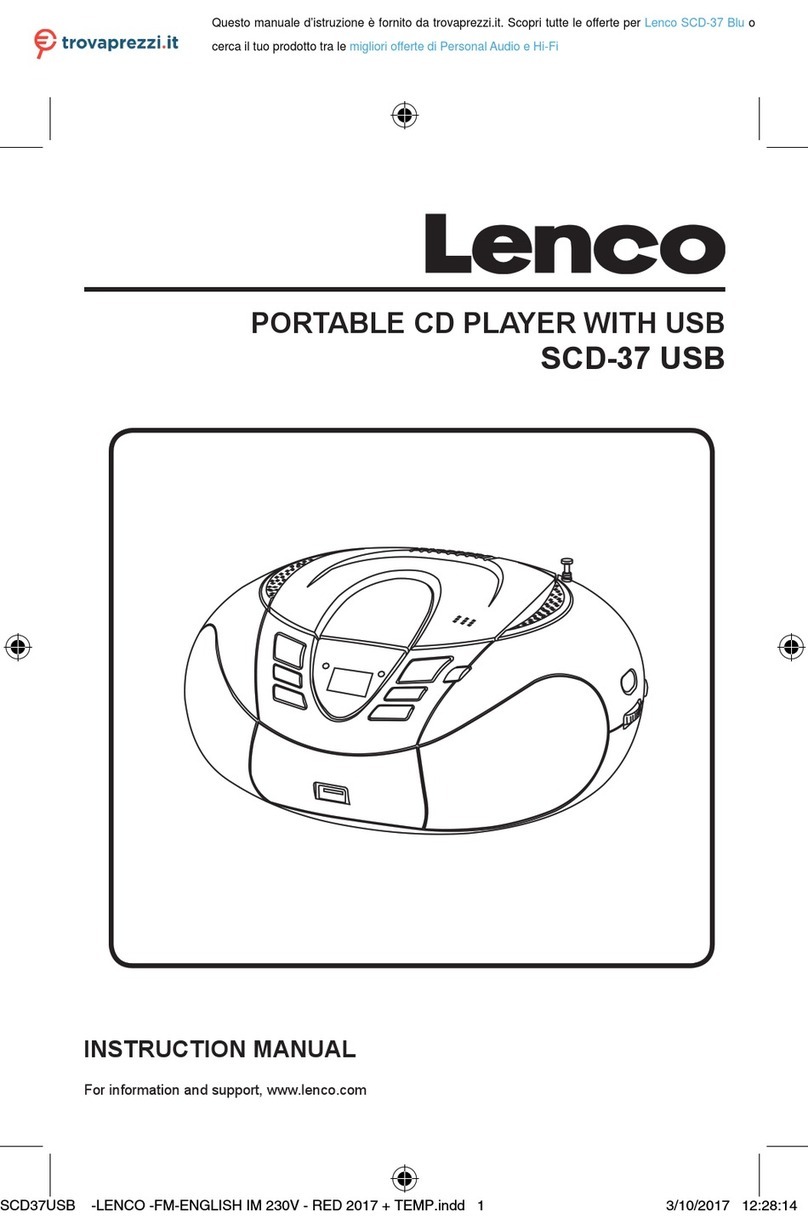LENCO SCD-37 User manual