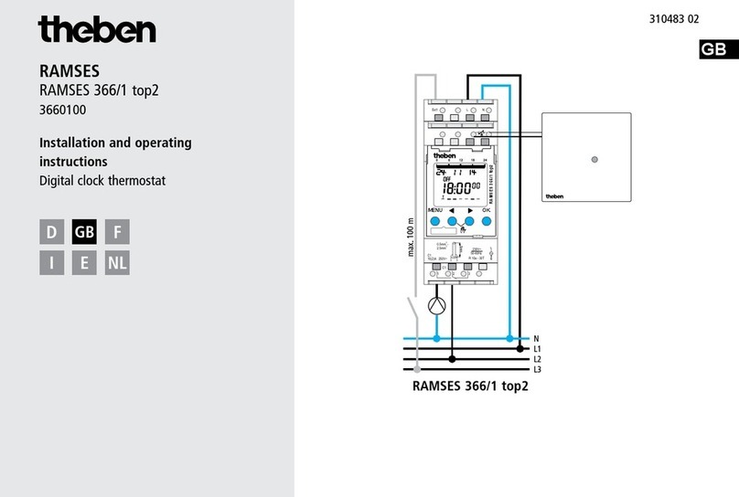 Theben RAMSES 366/1 top2 Installation and operating instructions