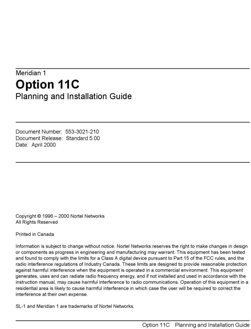 Nortel Meridian 1 Option 11C Technical manual