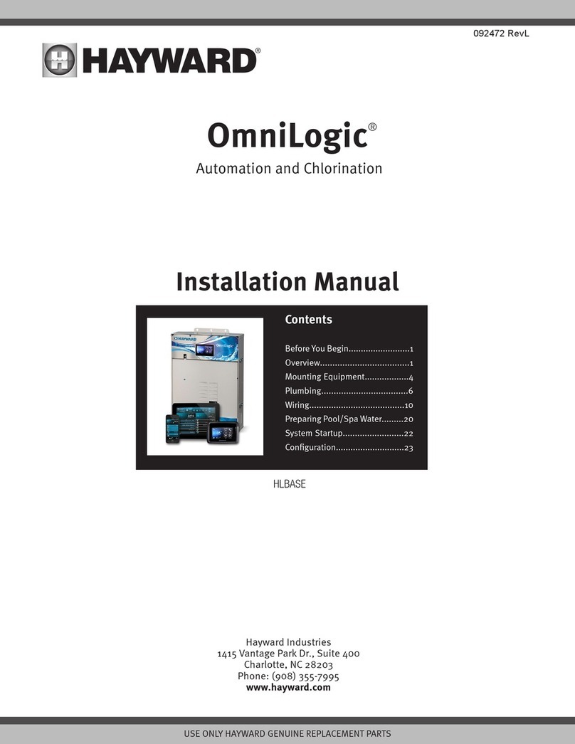 Hayward OmniLogic HLBASE installation manual