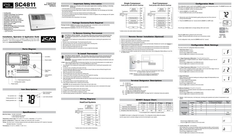 ICM Controls SC 4811 General instructions