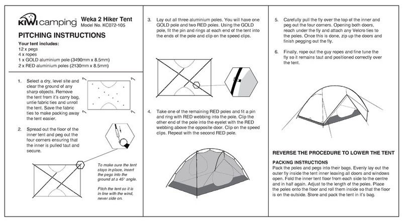 Kiwi Camping Weka 2 Pitching instructions