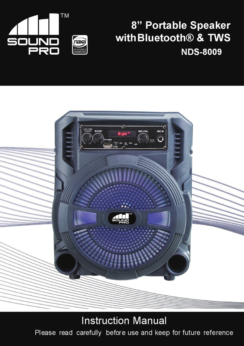 Sound Pro NDS-8009 User manual Sound Pro NDS-8009 User manual