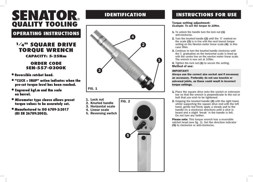 Senator SEN-557-0300K operating instructions