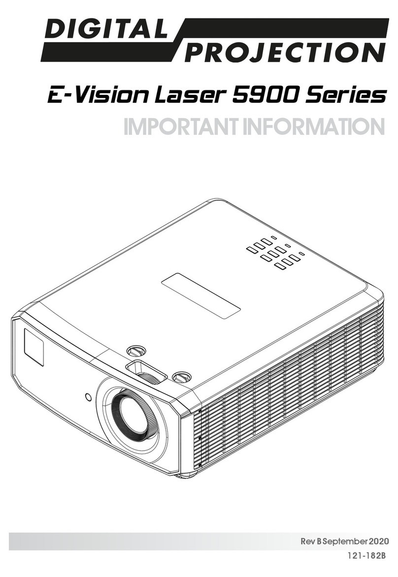 Digital Projection E-Vision Laser 5900 Series Operating manual