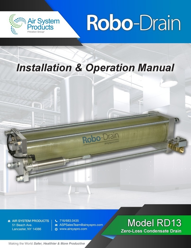 Filtration Group Air System Products Robo-Drain RD13 User manual Filtration Group Air System Products Robo-Drain RD13 User manual