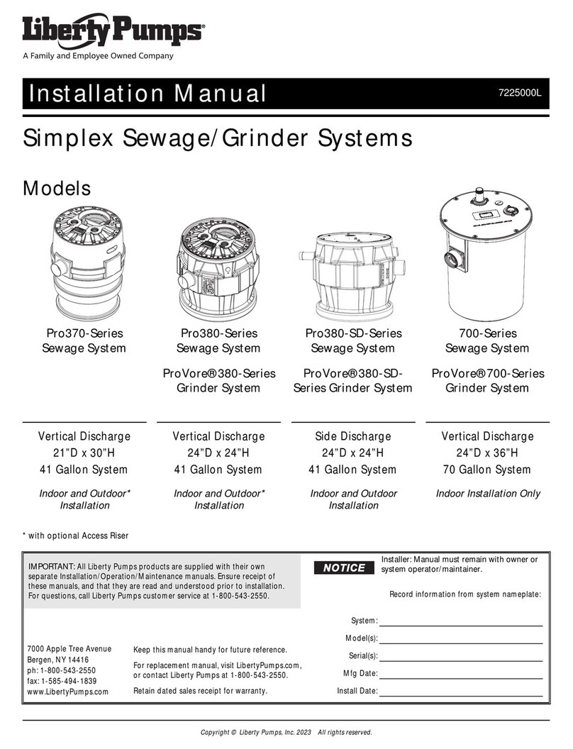 Liberty Pumps Pro380 Series installation manual