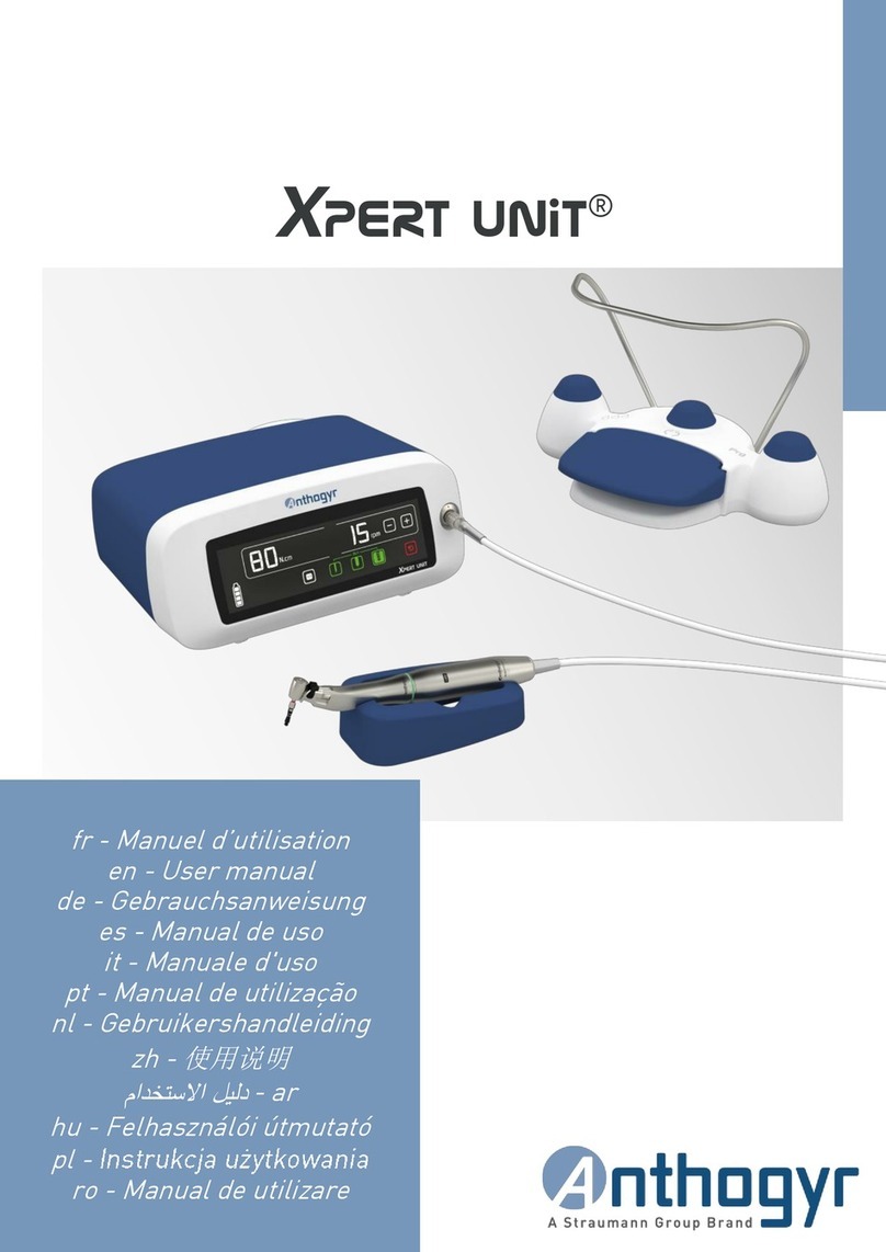 Straumann Anthogyr XPERT UNIT 16400X user manual