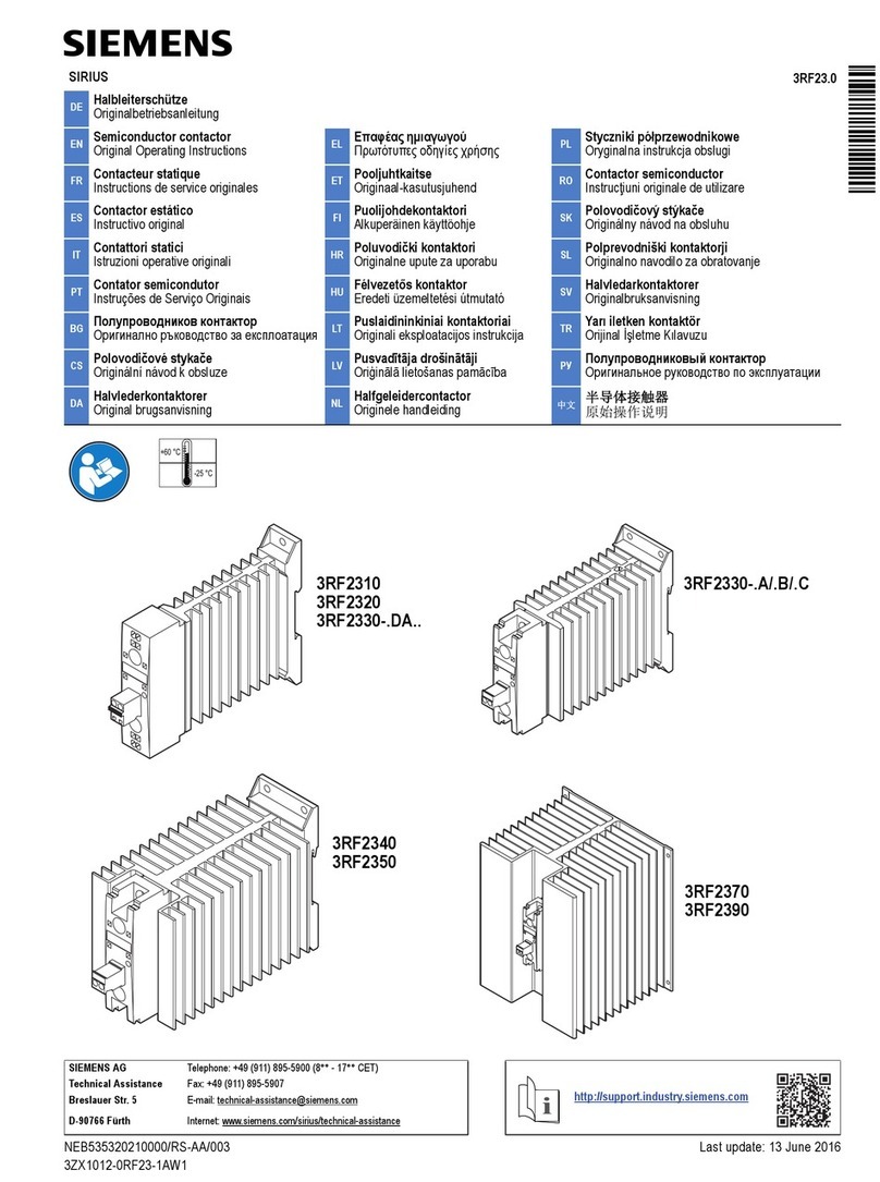 Siemens SIRIUS 3RF2330-DA Series Original operating instructions Siemens SIRIUS 3RF2330-DA Series Original operating instructions
