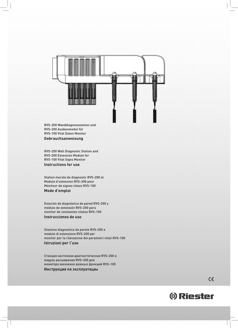Riester RVS-200 User manual