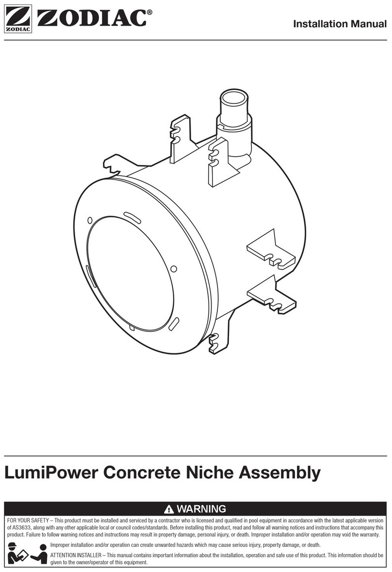 Zodiac LumiPower Light installation manual