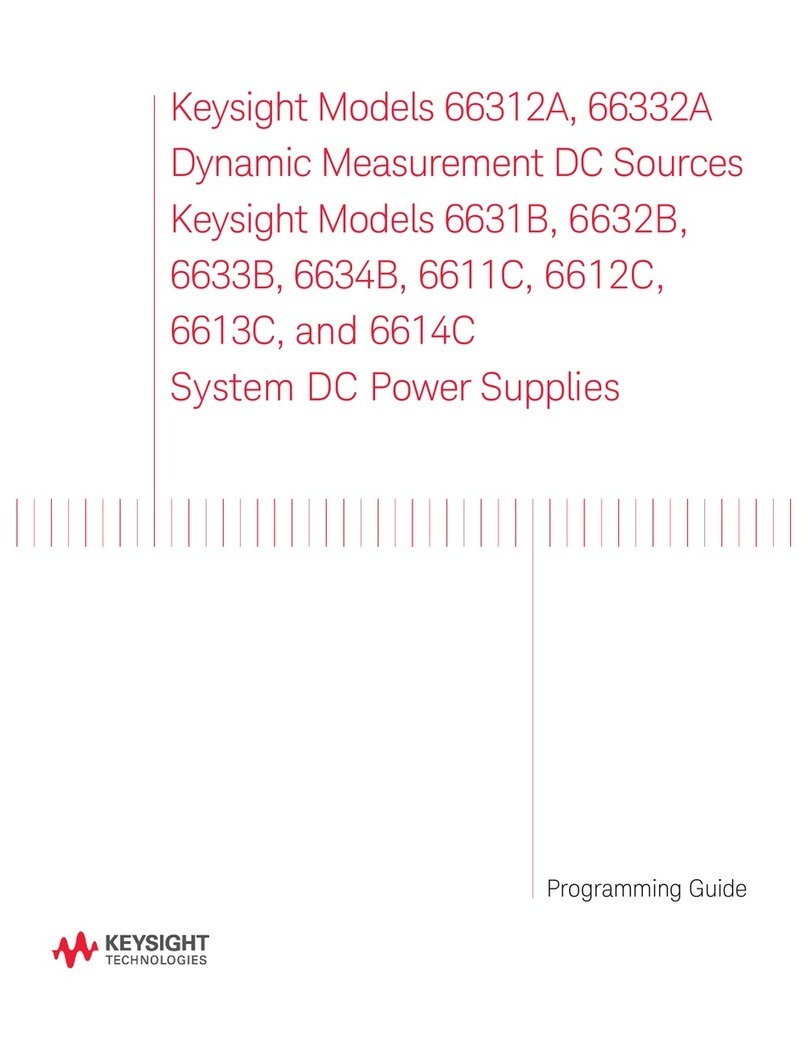 Keysight Technologies 66332A Operating instructions