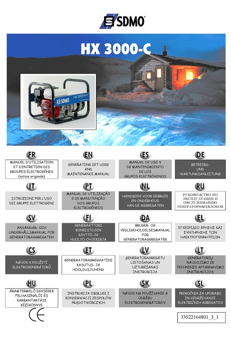 SDMO HX 3000-C User manual