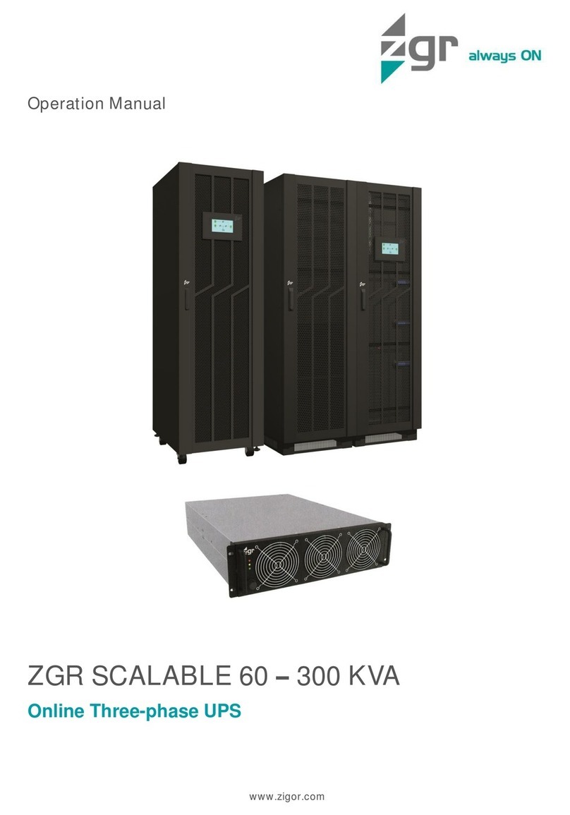 ZGR SCALABLE 60 KVA User manual